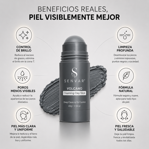 Senvar™ - Stick de Arcilla Volcánica